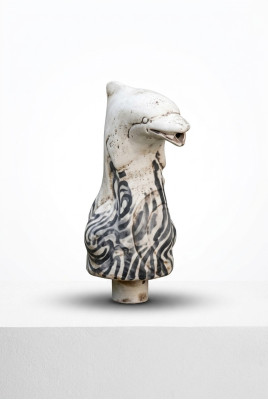 Garten Deko Delphin Statue Skulptur Figuren Skulpturen Designer