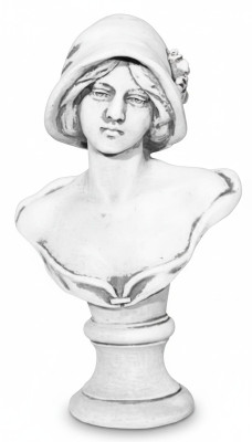 Büste Frau Antik Stil Altertum 40cm Stein Figur Skulptur Skulpturen
