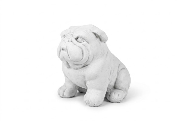 Garten Dekoration Hund Terrasse Stein Figuren Dekorative Figur Weiß Statue