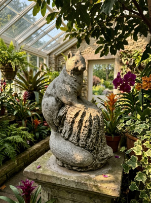 Garten Dekoration Eichhörnchen Terrasse Stein Figuren Deko Figur Statue