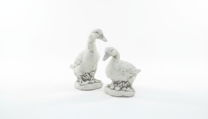 Garten Dekoration Ente Terrasse Stein Figuren Deko Figur Statue Skulptur
