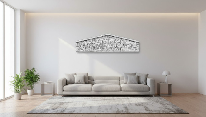 Relief Wand Dekoration Steinplatte Bild Bilder Antik Stil Garten