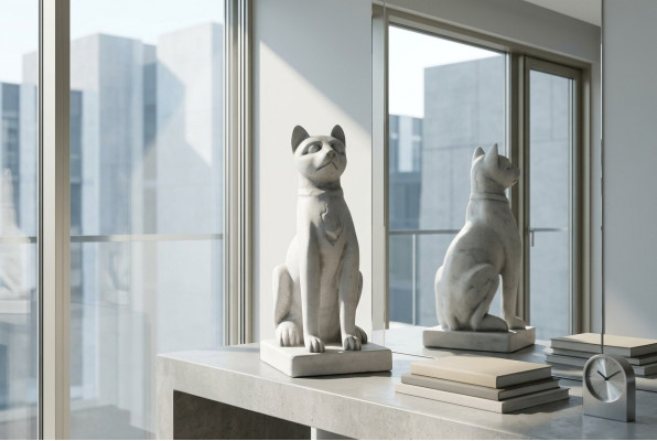 Ägyptische Katze Statue Figur Statuen Garten Dekoration Terrasse