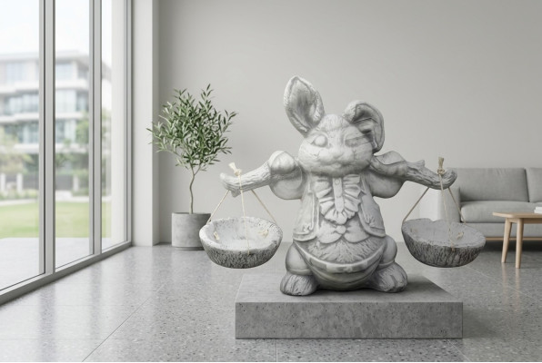 Garten Dekoration Hase Terrasse Stein Figuren Figur Dekorative Natur Statue