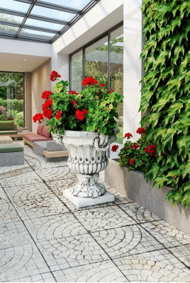 Design Blumentopf Top Planz Kübel Gefäß Töpfe Dekorative Figur Gesicht