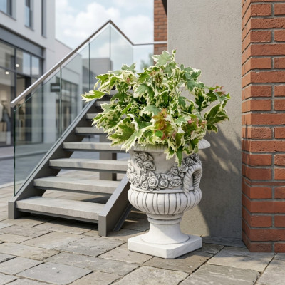 Design Blumentopf Deko Top Planz Kübel Gefäß Figur Töpfe Gesicht Skulptur