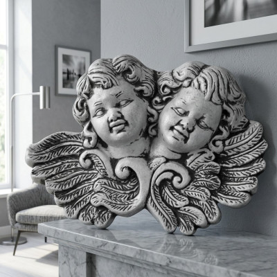 Engel 24cm Skulptur Design Figur Statue Garten Figuren Statuen