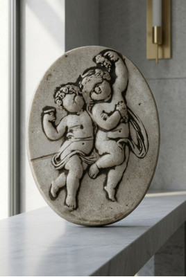 Wandrelief Steinplatte Bild Azteken Engel Antil Relief Bilder Steinguss