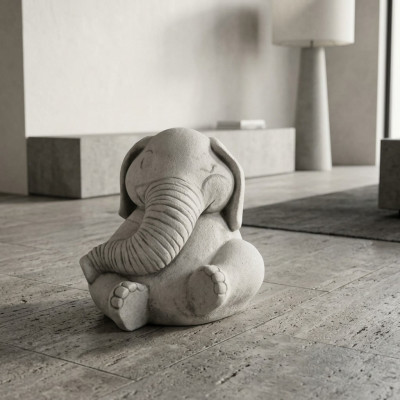 Design Figure Elephant Sculpture Figures Sculptures Statues White Cartoon Statue  Navrhnout sochu slona Sochy Sochy Sochy Bílá Karikatura Socha