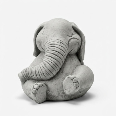 Design Figure Elephant Sculpture Figures Sculptures Statues White Cartoon Statue  Navrhnout sochu slona Sochy Sochy Sochy Bílá Karikatura Socha