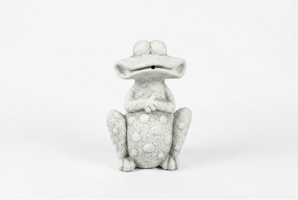 Garten Dekoration Frosch Terrasse Stein Figur Figuren Statue Dekorative