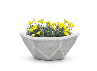 Blumenkübel Pflanz Kübel Natur Dekoration Garten Vasen Figur Blumentöpfe