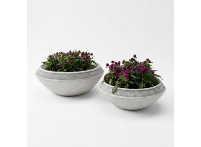 Blumenkübel Pflanz Kübel Dekoration Natur Vasen Figur Garten Blumentöpfe