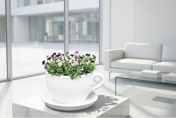 Blumenkübel Pflanz Kübel Natur Dekoration Vasen Figur Garten Blumentöpfe