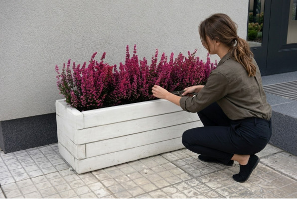 Blumenkübel Pflanz Kübel Natur Dekoration Garten Vasen Blumentöpfe Figur