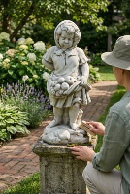 Mädchen 71cm Figur Statue Figuren Skulptur Statuen Garten