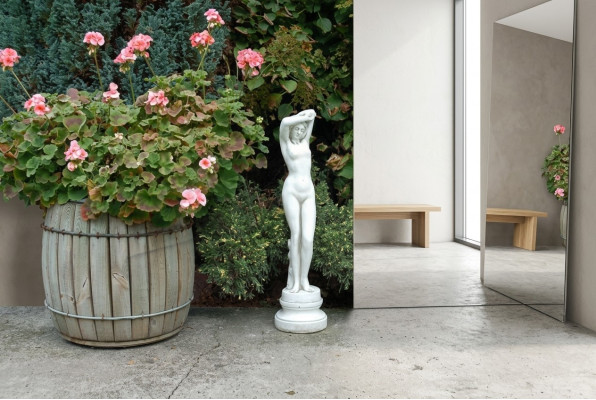 66cm Deko Skulptur Design Figur Statue Garten Figuren Statuen