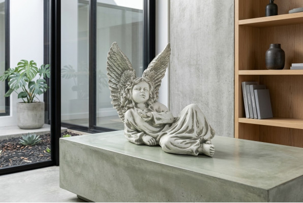 Engel 27cm Skulptur Design Figur Statue Garten Figuren Dekorative Statuen