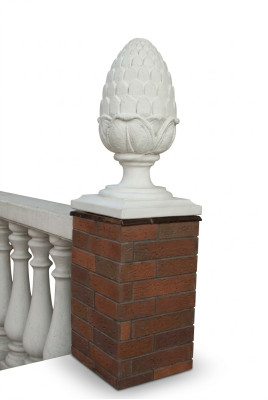Zahrádková socha, socha ze kamene, zahradní dekorativní sloup, socha, design květiny, abstraktní, nový.
