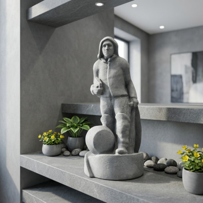 Zahrada Dekorace Rybář Socha Sochy Sochy Designérský