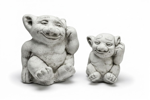 Troll 18cm Skulptur Design Figur Statue Garten Dekorative Figuren Statuen