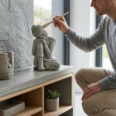 buddha malajsie socha figurka zahradní sochy socha dekorace