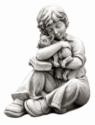 44cm Deko Skulptur Design Figur Statue Garten Figuren Statuen