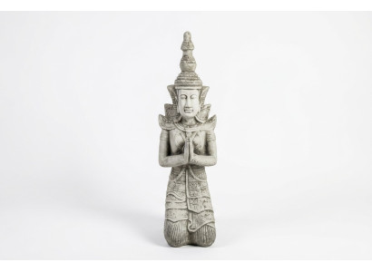 Buddha Skulptur in Steinoptik. Große Figur Skulptur für Garten Dekorative