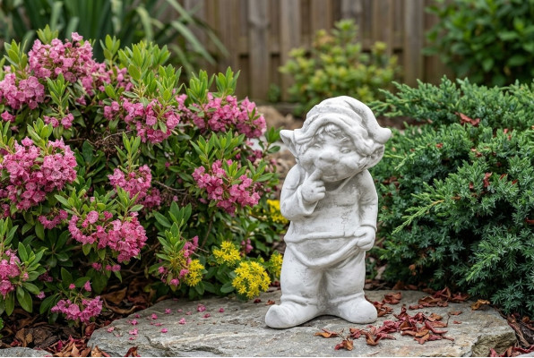 Junge Bub 40cm Figur Statue Figuren Skulptur Dekorative Statuen Garten