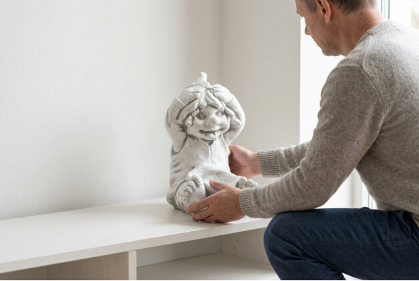 Statue Figur Verrückter Junge Garten Dekoration Skulptur Figuren