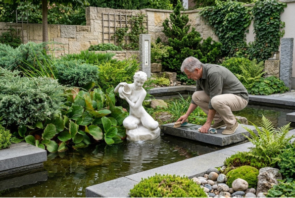 Fontainen Figur Statue Figuren Antik Skulptur Statuen Skulpturen Garten