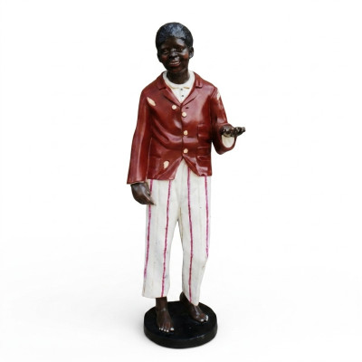 Design Dunkelhäutiger Figur Statue Skulptur Figuren Skulpturen Dekoration Deko