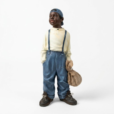 Design Junge mit Beutel II Figur Statue Skulptur Figuren Skulpturen Deko 7089