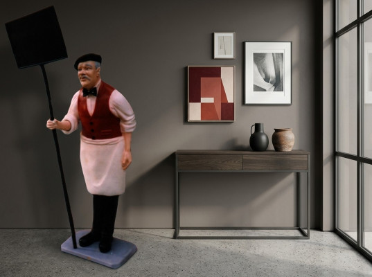 Schild Restaurant Figur Statue Skulptur Figuren Skulpturen Dekoration Deko 182cm