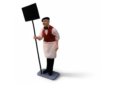 Schild Restaurant Figur Statue Skulptur Figuren Skulpturen Dekoration Deko 182cm