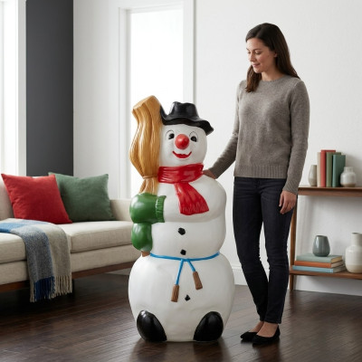 Design Schneemann Figur Statue Skulptur Figuren Skulpturen Dekoration Deko 8847