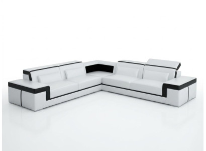 Kožená pohovka Narozenina obývací stěna Rohová pohovka Rozkládací sada Design Moderní Pohovka G8020B