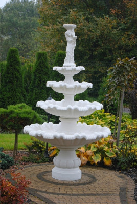 Zierbrunnen Springbrunnen Brunnen Garten Dekoration Fontaine Teich GRECO SHELLA