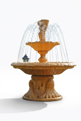 Zierbrunnen Springbrunnen Figur Brunnen Dekoration Garten Fontaine Teich CARELLO