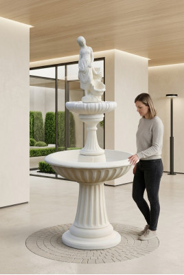 Zahradní fontána socha 197cm fontána dekorace zahrady Fontaine rybník Nový