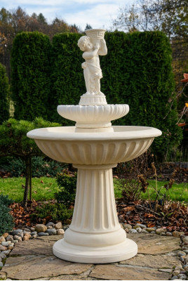 Springbrunnen Garten Teich Brunnen Stein Steinbrunnen Gartenbrunnen Fontaine Neu