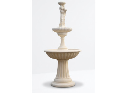 Zierbrunnen Springbrunnen 197cm Skulptur Brunnen Deko Garten Fontaine Teich Neu
