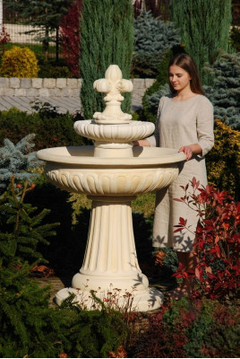 Fontána zahradní rybník kašna 138 cm kamenná fontána zahrada fontána nová