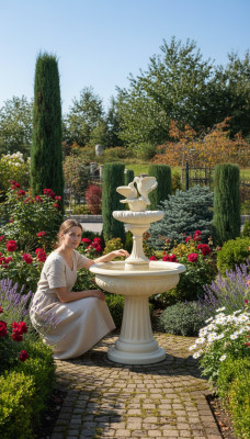 Kašna s žábím 162 cm kamenná zahrádková fontána Fountain