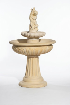 Pramen žabí fontána kamenná fontána fontána Fontaine 154cm zahradní fontána