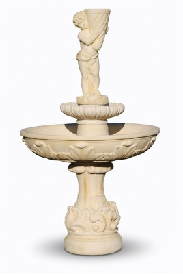 Springbrunnen Froschbrunnen Brunnen Steinbrunnen Gartenbrunnen Fontaine 170cm