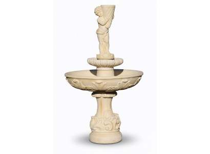 Springbrunnen Froschbrunnen Brunnen Steinbrunnen Gartenbrunnen Fontaine 170cm