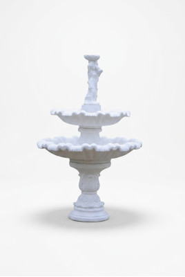 Zierbrunnen Springbrunnen Figur 197cm Brunnen Dekoration Garten Fontaine Teich