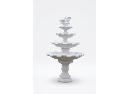 Springbrunnen Garten Teich Brunnen 213cm Steinbrunnen Gartenbrunnen Fontaine Neu