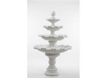Springbrunnen Garten Teich Brunnen 218cm Steinbrunnen Gartenbrunnen Fontaine Neu